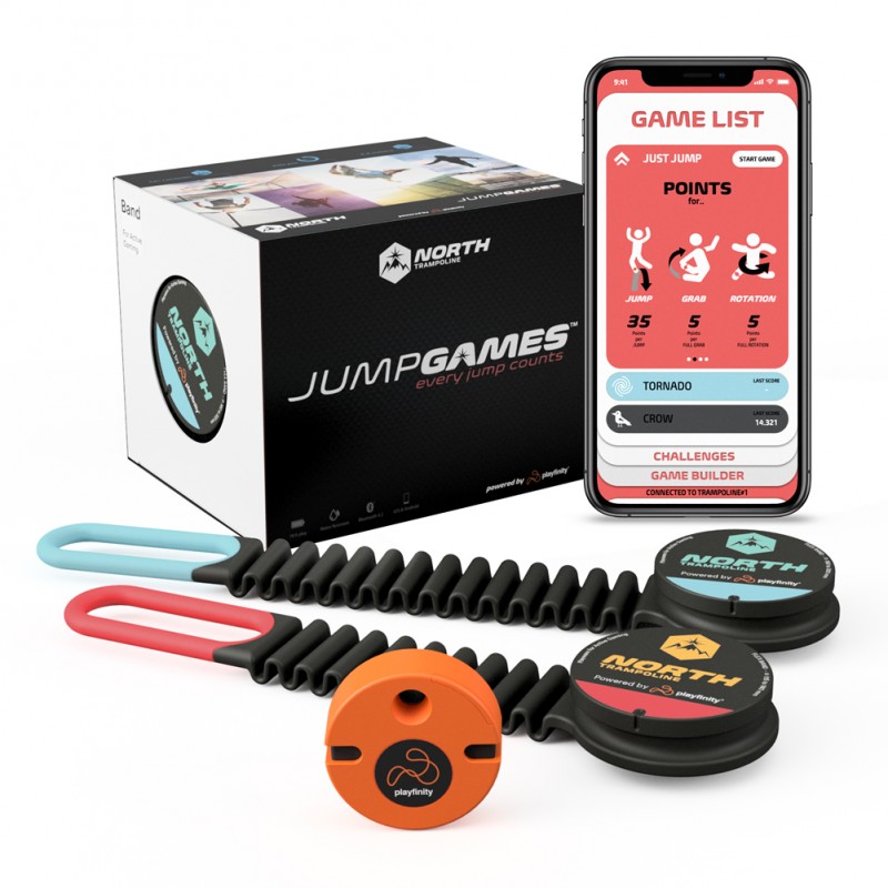 JumpGames Set on display, showing Giveaway prize.