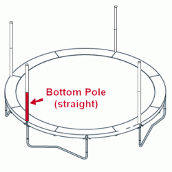 JumpKing Bottom Enclosure Pole (38mm)