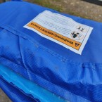 8 ft Trampoline Padding (blue) Not Quite Perfect - Needs Cleaning