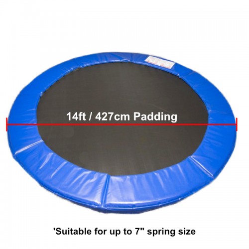 Qdreclod 6ft 8ft 10ft 12ft 13ft 14ft Trampoline Cover Replacement Trampoline Surround Pad Foam Safety Guard Spring Padding Pads,Tear-Resistant Edge Protection 