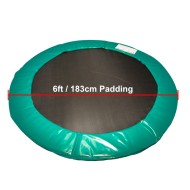 6 ft Super Premium Trampoline Safety Padding (Green)