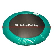 8 ft Super Premium Trampoline Safety Padding (Green)