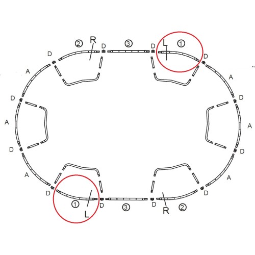 Thorpe Frame Section L for 10 x 15 Oval