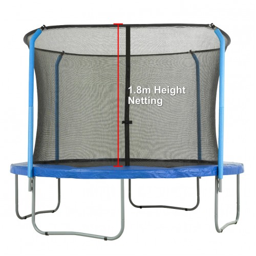 Net Only NONMON Trampoline Replacement Net Safety Enclosure for 12ft 13ft 14ft 15ft Trampoline with 6 or 8 Pole Breathable Tear-Resistant Weather-Resistant with Adjustable Straps 