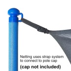 12 Ft Trampoline Netting (inside type for 6 straight poles)