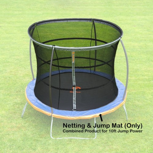 10ft Jump Power Mat and Netting (combined)
