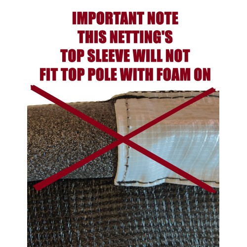 13 ft Safety Net - 2m high ( for 6 Curved Pole trampoline )