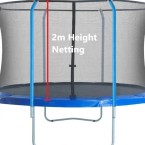 13 ft Safety Net - 2m high ( for 6 Curved Pole trampoline )
