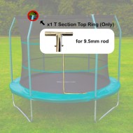 Tech Sport T Joiner for Top Ring for  8 or 10 foot trampoline (for 9.5mm rod)